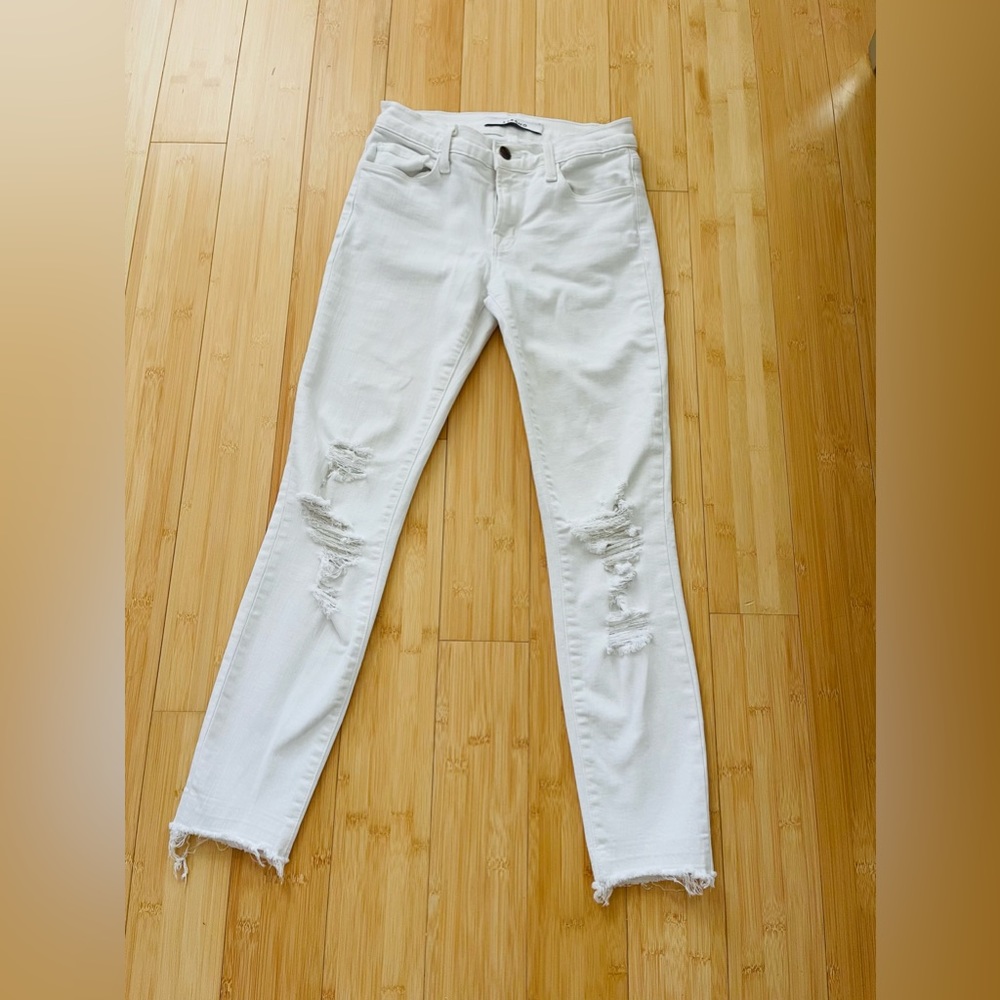 J Brand White Skinny Jean